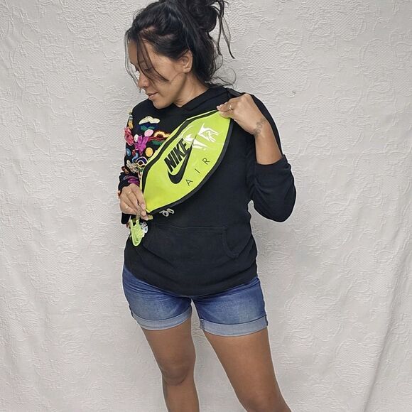 Nike Air Heritage Transparent Neon Green Fanny Pack Concert Festival Fun Cool - Picture 1 of 10